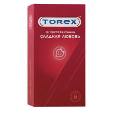 Презервативы Torex "Сладкая любовь" с ароматом клубники - 12 шт.