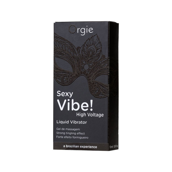 Гель для массажа ORGIE Sexy Vibe High Voltage с эффектом вибрации - 15 мл.