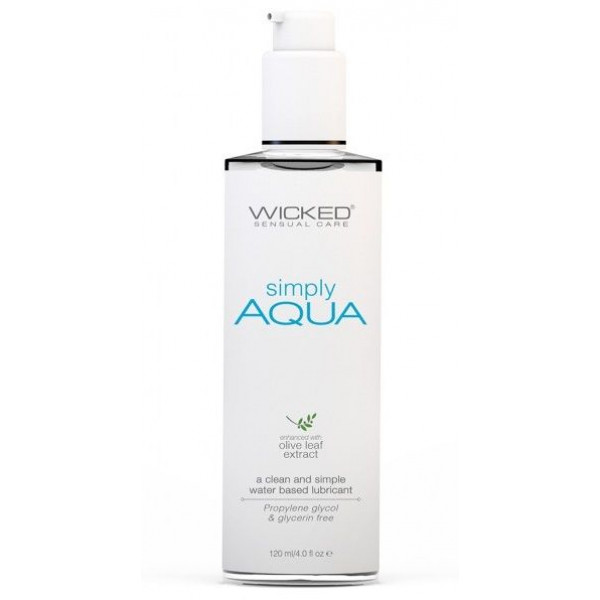 Легкий лубрикант на водной основе Wicked Simply AQUA - 120 мл.