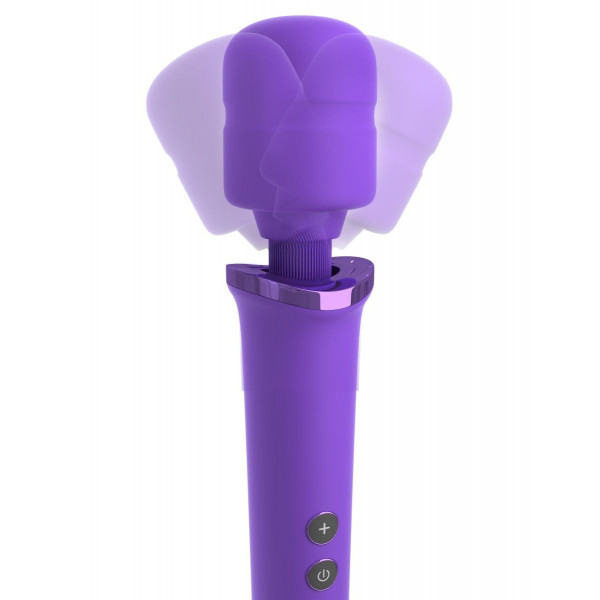 Фиолетовый вибромассажер Rechargeable Power Wand