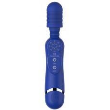 Синий универсальный массажер Silicone Massage Wand - 20 см.