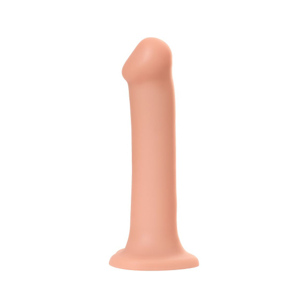 Телесный фаллос на присоске Silicone Bendable Dildo XL - 20 см.