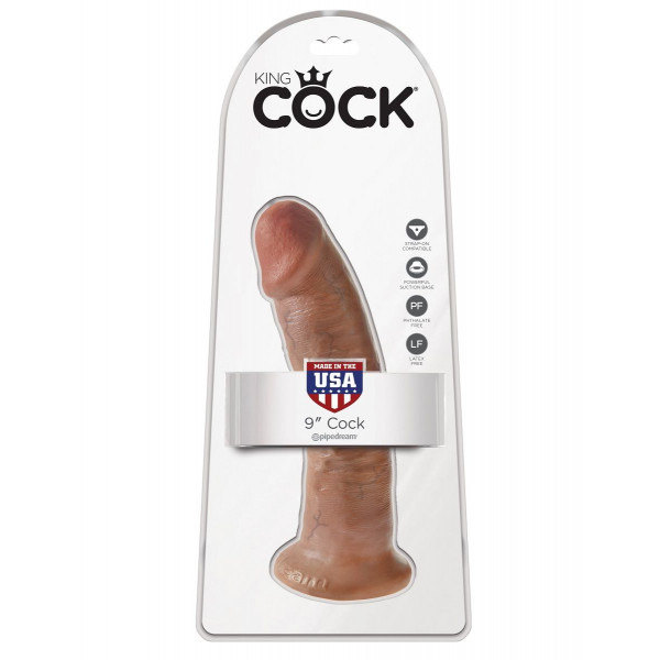 Фаллоимитатор-мулат 9  Cock - 22,9 см.