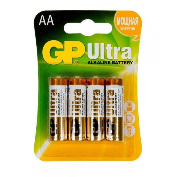 Батарейки алкалиновые GP Ultra Alkaline AA/LR6 - 4 шт.