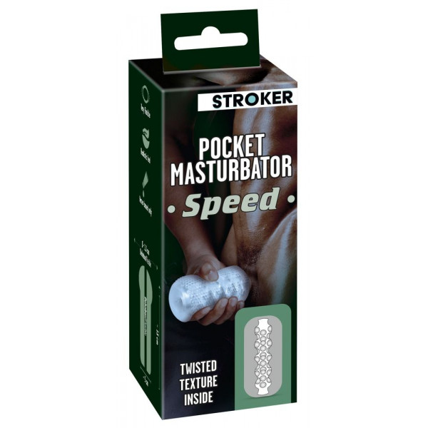 Прозрачный мастурбатор Pocket Masturbator Speed