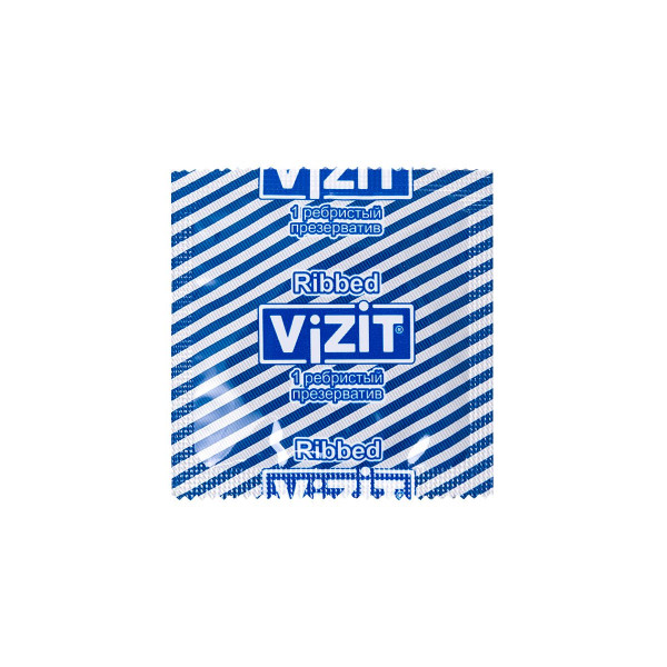 Ребристые презервативы VIZIT Ribbed - 12 шт.