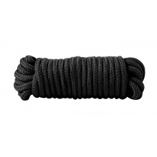 Чёрная хлопковая верёвка Bondage Rope 16 Feet - 5 м.