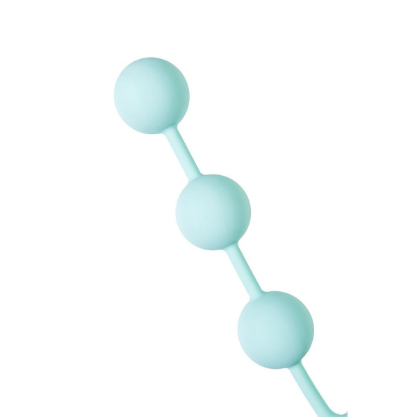 Мятные анальные шарики на сцепке Triplex - 15 см.