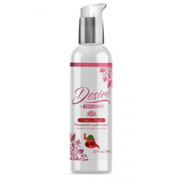 Женская смазка на водной основе с ароматом вишни Desire Flavored Lubricant Cherry Blast - 59 мл.