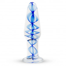 Прозрачная стеклянная пробка Glass Buttplug No.23 - 10,5 см.