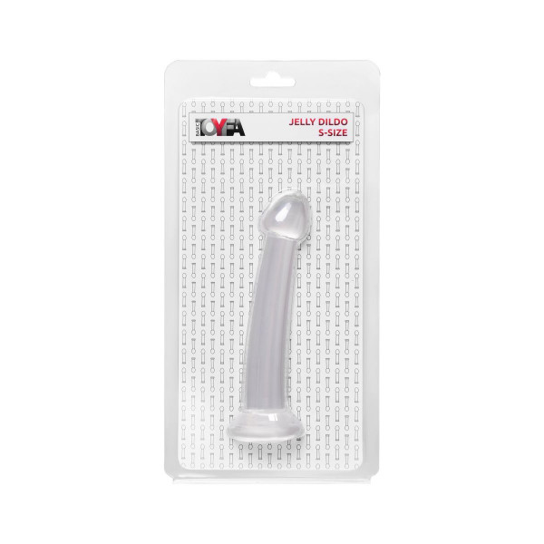 Прозрачный фаллоимитатор Jelly Dildo S - 15,5 см.