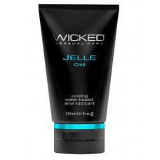 Анальный охлаждающий лубрикант WICKED JELLE CHILL на водной основе - 120 мл.