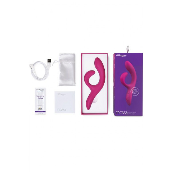 Фиолетовый вибратор-кролик We-Vibe Nova 2 - 20,5 см.