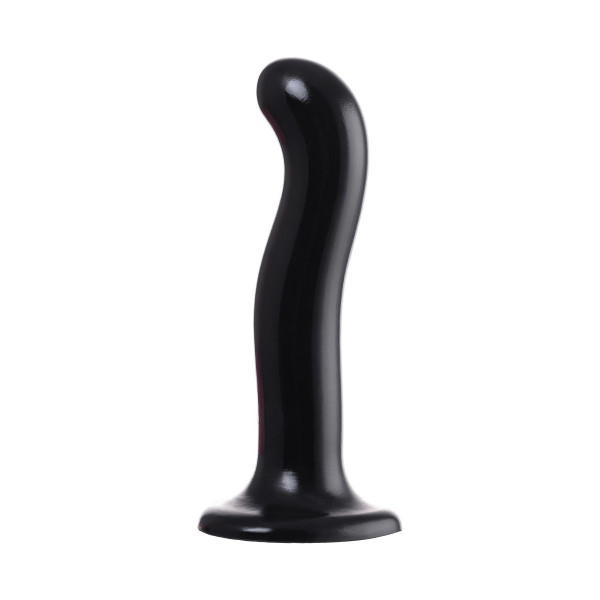 Черный стимулятор для пар P G-Spot Dildo Size M - 18 см.