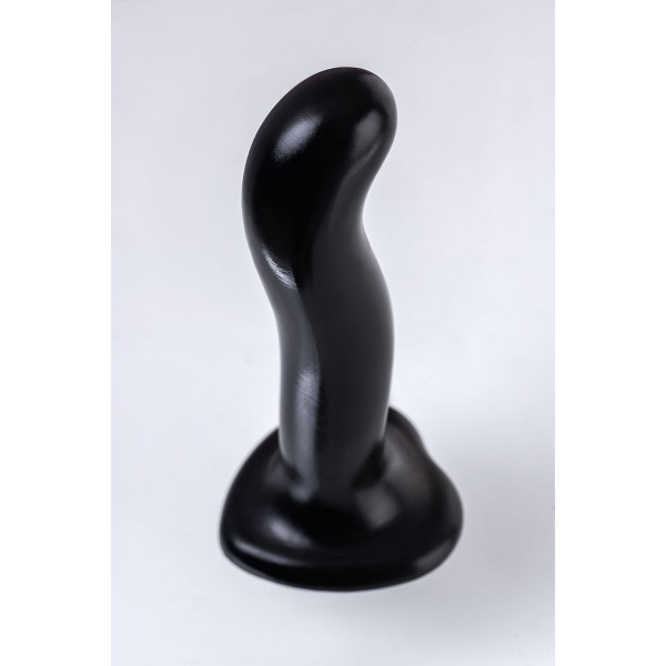 Черный стимулятор для пар P G-Spot Dildo Size M - 18 см.