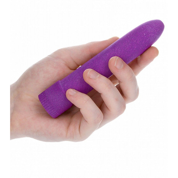 Фиолетовый вибратор 5.5  Vibrator Biodegradable - 14 см.