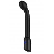 Черный вибростимулятор простаты Rechargeable Prostate Probe - 21,7 см.