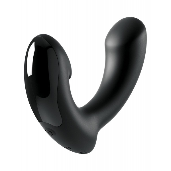 Черный вибромассажер простаты Ultimate Silicone P-Spot Massager