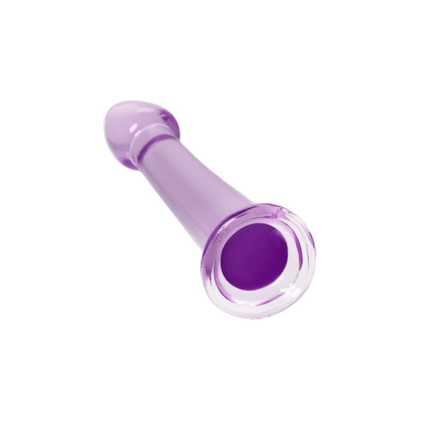 Фиолетовый фаллоимитатор Jelly Dildo M - 18 см.