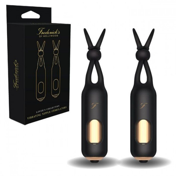 Черные вибростимуляторы для массажа сосков Vibrating Nipple Stimulators