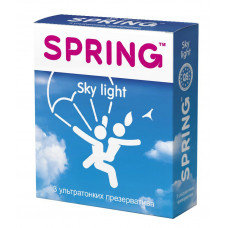 Ультратонкие презервативы SPRING SKY LIGHT - 3 шт.