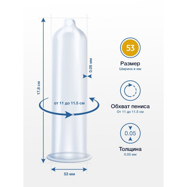 Презервативы MY.SIZE размер 53 - 10 шт.