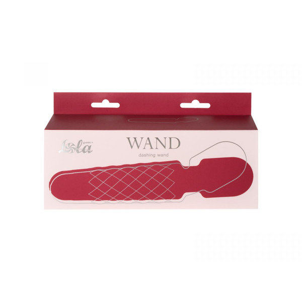 Красный вибромассажер Dashing Wand - 21 см.