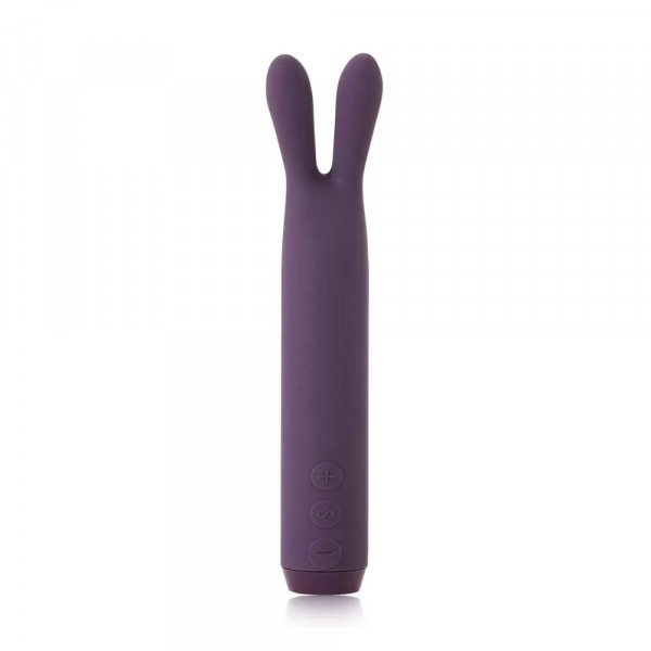 Фиолетовый вибратор с ушками Rabbit Bullet Vibrator - 8,9 см.