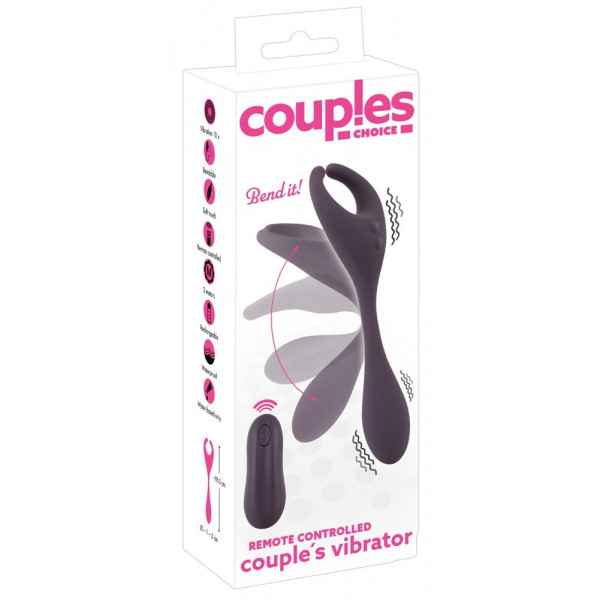 Фиолетовый универсальный вибратор Remote Controlled Couples Vibrator