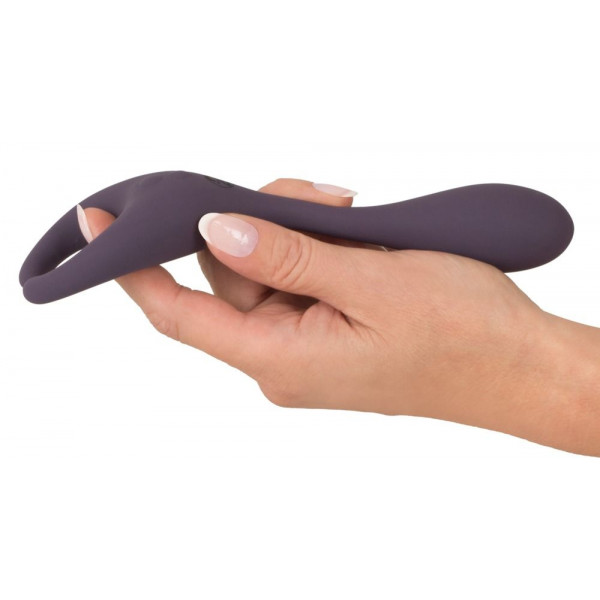 Фиолетовый универсальный вибратор Remote Controlled Couples Vibrator