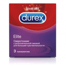 Сверхтонкие презервативы Durex Elite - 3 шт.