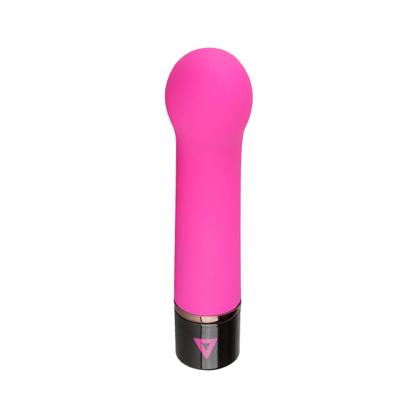 Розовый силиконовый мини-вибратор Lil Gspot - 13 см.