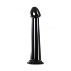 Черный фаллоимитатор Jelly Dildo M - 18 см.