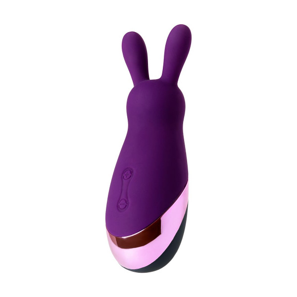 Фиолетовый стимулятор эрогенных зон Eromantica BUNNY - 12,5 см.