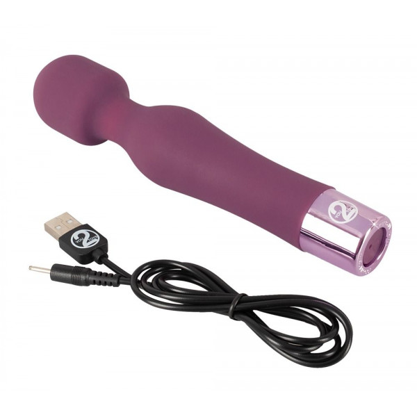 Фиолетовый жезловый вибратор Wand Vibe - 18,4 см.