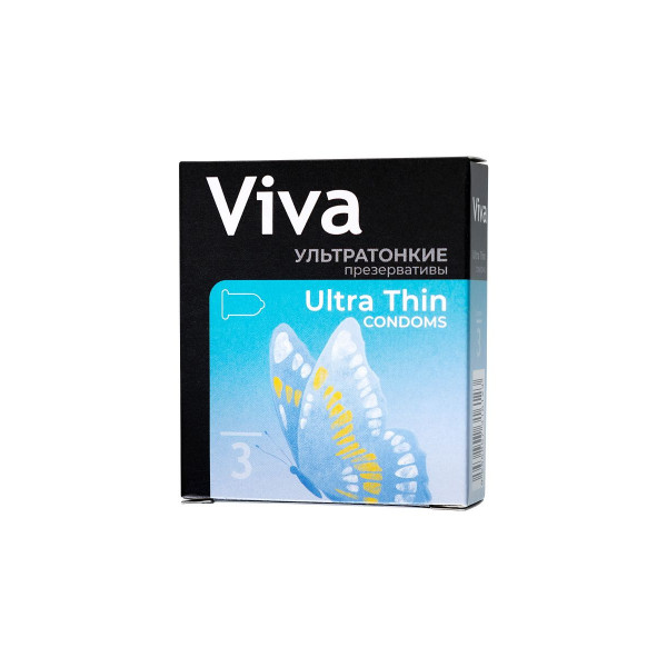 Ультратонкие презервативы VIVA Ultra Thin - 3 шт.